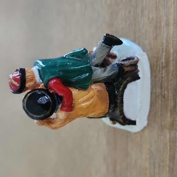 Father son dog people telescope Village accessory Xmas - Picture 3 of 5